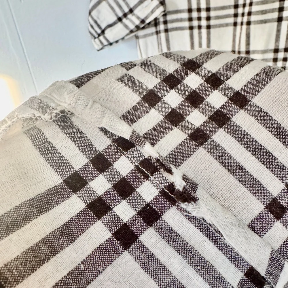 ✨ Rylee + Cru Plaid Linen Blend Dress | Size 8–9Y ✨ - Picture 7 of 9